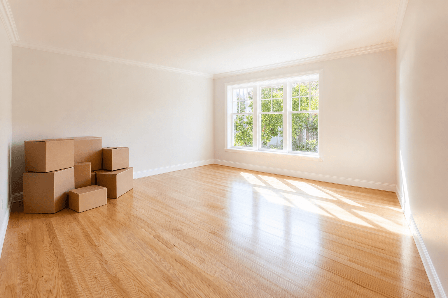 Move-In and Move-Out Cleaning — bright, freshly cleaned space