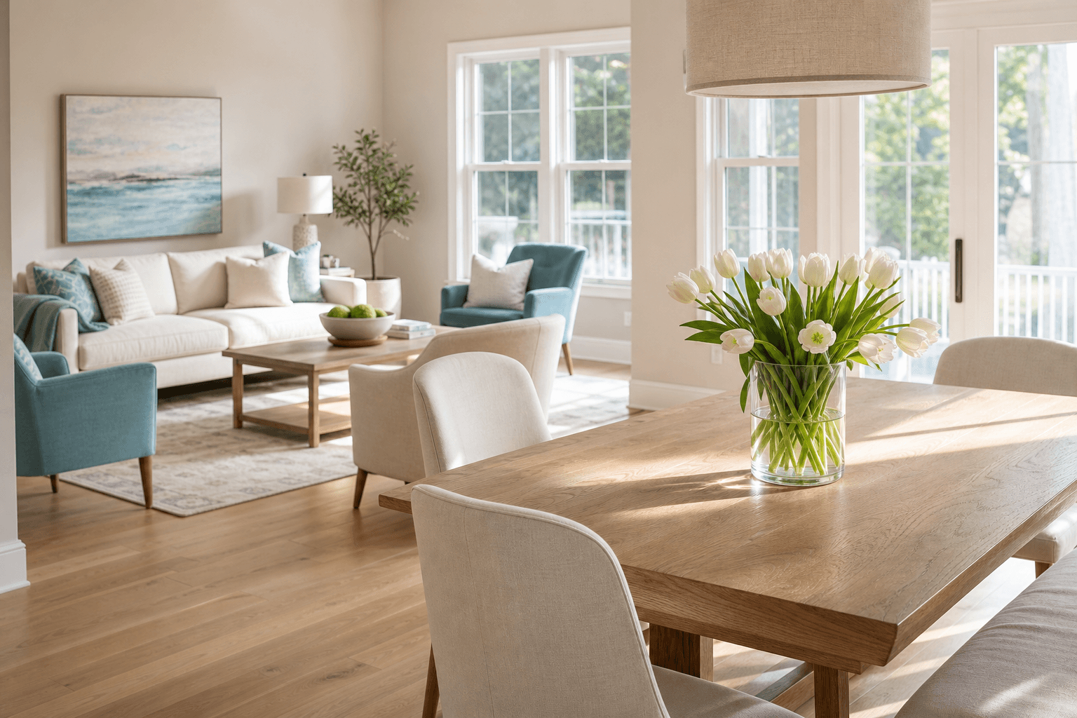 One-Time Cleaning — bright, freshly cleaned space